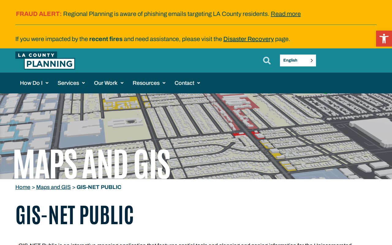 Walnut neighbors lookup view of GIS-NET parcel and map tools